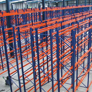 Estantes de paletes profundas duplas de armazenamento para serviço pesado de equipamentos logísticos